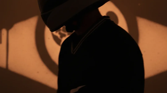 What we do — editorial slide with artwork and portrait